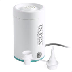 Intex Pompă electrică, Intex Quickfill AC400, 220-240 V, alb, pentru umflare și dezumflare, debit mare de aer, cu două duze interschimbabile, cu protecție la supraîncălzire (66646) (66646)