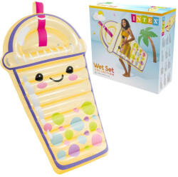 Intex Saltea gonflabilă, Intex Boba Buddy, 173 x 99 x 20 cm, transparentă, cu model colorat, design pentru o persoană, suportă 100 kg (58738) (58738)