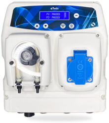Etatron Automat de dozare chimică, ePool, E-TWIN, măsurare și dozare pH și redox (clor), pompă peristaltică, set complet, conexiune RS485/4-20 mA (CXB8S00151)