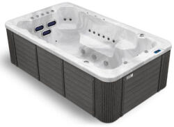  Piscină Swim Spa, Aquas, 390 x 225 x 118 cm, cu 35 duze de masaj, 3 duze contracurente, control Wi-Fi, capac termic, sistem audio, pentru utilizare pe tot parcursul anului