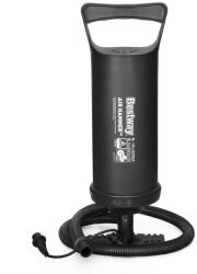 Bestway Pompa manuală, BESTWAY, neagră, 1, 85 l/ciclu, 36 cm, cu piston, funcție de umflare și deflare, 3 duze interschimbabile, cu furtun flexibil (62003)