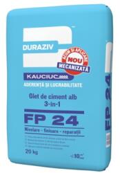 Duraziv Glet De Ciment Alb, 3 In 1, Pentru Baie Si Bucatarie, Duraziv Fp 24, 20kg (8881)