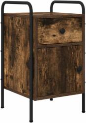 vidaXL Dulap de noapte Stejar fumuriu 35 x 36, 5 x 61 cm Lemn prelucrat GartenMobel Dekor (8007651)
