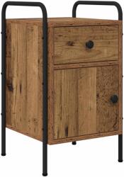 vidaXL Dulap de noapte Lemn vechi 35 x 36, 5 x 61 cm Lemn prelucrat GartenMobel Dekor (8007655)