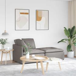 vidaXL Canapea modulara cu taburet si perne, textil, gri taupe GartenMobel Dekor (3321212) Canapea