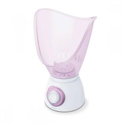Beurer Sauna faciala, inhalator Beurer FS 60, 2 trepte de intensitate, aromaterapie, recipient gradat pentru masurare, accesoriu pentru abur inclus, lampa de control, iesirea aburului reglabila fara trepte, 