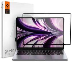 Spigen стъкло FC за MacBook Air 13 2022, черно (AGL05504)