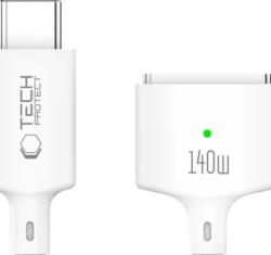 Tech-Protect MMC01 ULTRABOOST магнитен кабел за MacBook, USB-C към MagSafe 3, 140W, 200 cm, бял (5906302323296)