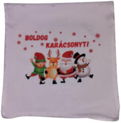  Boldog karácsonyt- félszatén párnahuzat