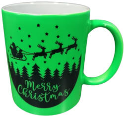  Merry Christmas-neon bögre