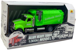  Macheta camion de gunoi cu sunet si lumina 1/36