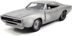  Macheta metal Fast and Furious Dom Dodge Charger silver R/T scara 1/24
