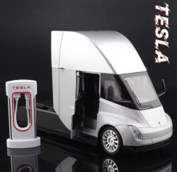  Macheta Tesla Truck SEMI cu sunet lumini deschide usi 1: 24