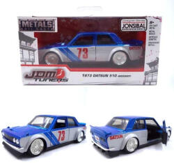  Macheta Burago Datsun 510 BRE 1/34 albastru alb