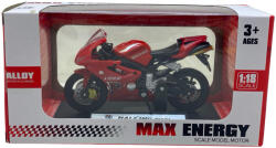  Macheta motocicleta rosie metal si plastic 1: 18