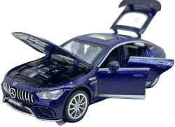 JPT1 Macheta Mercedes GT63 AMG V8 1: 32 albastru, sunet, lumini, deschide usi si capote (JPT)