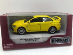 Kinsmart Macheta 2008 Mitsubishi Lancer Evo X galben 1/36 (JPT)