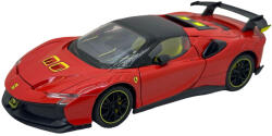  Macheta metal Ferrari SF90 Stradale rosu 1/24 sunet, lumini, deschide usi si capote