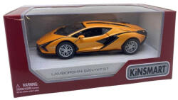  Macheta Lamborghini Sian, orange in window box 1/36 Kinsmart
