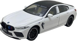  Macheta metal replica BMW M8 alb cu lumini si sunet, deschide usi, portbagaj si capota 1/24