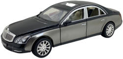 PRCK Macheta metal Mercedes Maybach replica deschide usi, capota, portbagaj negru-gri (JPT)