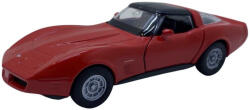 Welly Macheta 1982 Chevrolet corvette coupe, red with black roof 1/34 (JPT)