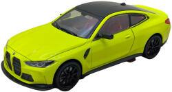PRCK Macheta metal BMW M4 galben 1: 24 cu sunet, lumini, claxon, deschide usi, capote (JPT)