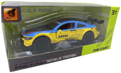  Macheta metal replica Bmw M3 Competition albastru galben scara 1: 38