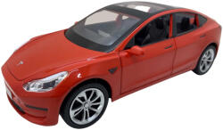 JPT1 Macheta Tesla Model 3 rosie deschide 4 usi, portbagaj si capota, lumini si sunete (JPT)