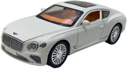 PRCK Macheta metal replica Bentley continental alb cu sunete, fum, lumini, deschide usi, capota si portbagajul /24 (JPT)