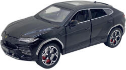  Macheta din metal Lamborghini Urus negru replica cu fum scara 1: 24