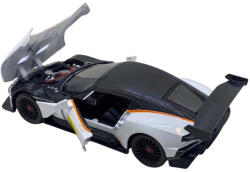  Macheta replica metal Aston Martin vulcan alb cu sunete si lumini deschide usi si capota 1: 22