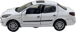  Macheta metalica replica Peugeot 206 alb, cu sunete si lumini