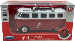kingstoy Macheta replica Volkswagen T1 rosu Surf din Metal (JPT)