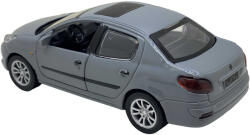 Jie Gao Macheta metalica replica Peugeot 206 gri, cu sunete si lumini (JPT)