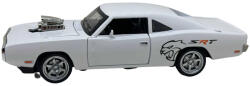  Macheta metal Dodge charger SRT replica alb scara 1: 32, sunete, lumini, resort, deschide usile