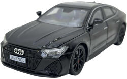  Macheta metal Audi RS7 negru metalizat cu sunete, lumini, deschide usile