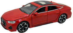  Macheta metal Audi RS7 rosu scara 1: 32 - cu lumini, sunete, usi si portbagaj care se deschid