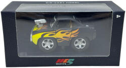  Macheta muscle car neagra cu flacari MC Five 7cm