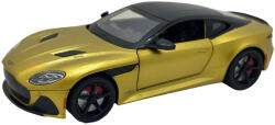  Macheta Aston Martin DBS 1: 32 auriu replica metal lumini si sunete, usi capota si portbagaj deschise