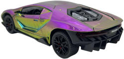 JPT Macheta Lamborghini Stil 1/24 replica metal cu sunete, lumini si usi verticale mov cameleon (JPT)