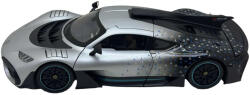  Macheta Mercedes One 1/18 replica metal cu sunet si lumini, usi deschise gri argintiu
