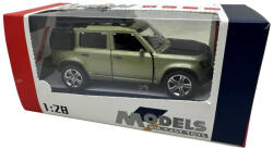 JPT Macheta metal Land Rover Defender verde 1: 28 sunet, lumini (JPT)