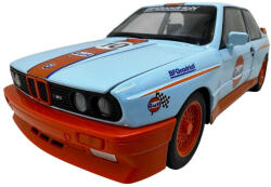 PRCK Macheta BMW E30 M3 DTM albastru 1: 24 cu sunet lumini pornire pe volan resort (JPT)