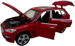 XD Macheta metal BMW X5 rosu 1/32 sunet lumini deschide usile si capotele (JPT)