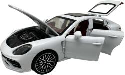  Macheta Porsche Panamera alb 1/24 sunete lumini deschide usile si capotele