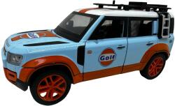  Macheta Land Rover Defender albastru sunet lumini deschide usile si capotele