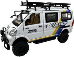 Jinlifang Macheta CamperVan duba alba 1/24 cu sunete lumini accesorii deschide usile (JPT)