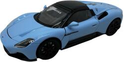  Macheta Maserati MC20 albastru 1: 24 replica metal lumini si sunete usi capota portbagaj deschise