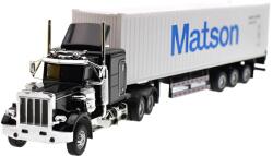  Macheta Camion American container metalic cu remorca Maston lumini si sunete pull back